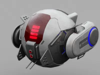 SPY DRONE DS-500  RIGGED 3D model