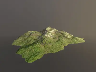 Background Landscapes Grass 5  Low-poly 3D model