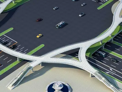 modern Skyway circular of Texture