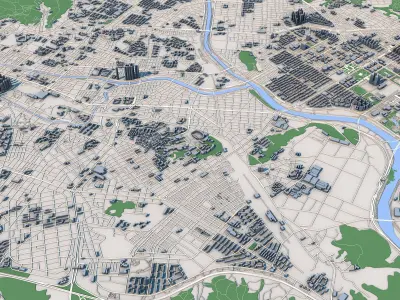Daejeon City South Korea 3D model