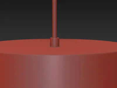 SMOOTH TAPERED LINE PENDANT By Lightology Collection 3D model