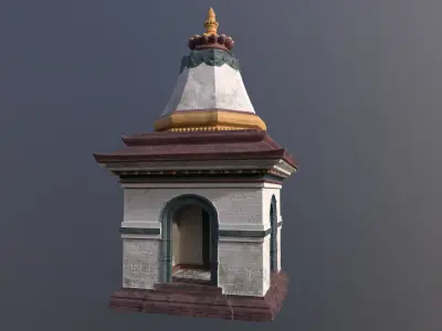 Nepalese Temple 3D model