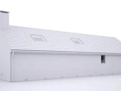 British House Barton Road 3 3D model