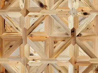 Classic pattern parquet of natural wood seamless texture 4000px Texture