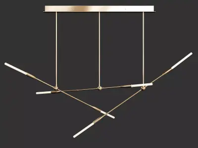 SORENTHIA TRIPLE CHANDELIER Low-poly 3D model