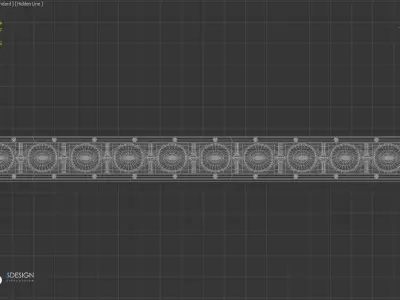 Led bar 3D model
