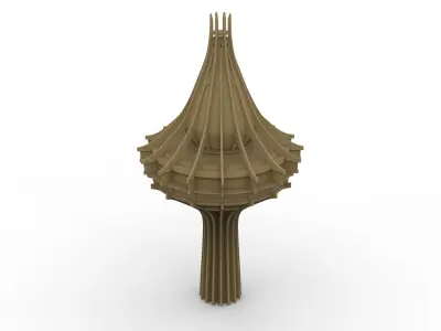 Al-Kharj Water Tower 3D Printable STL file 3D print model