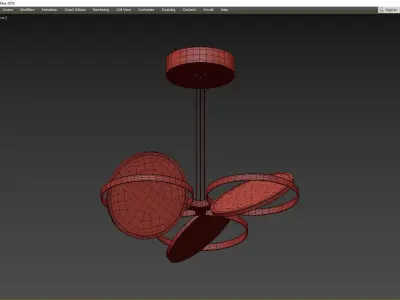 PALO ALTO CHANDELIER Low-poly 3D model