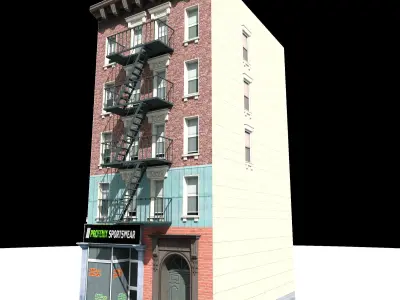 Nyc Building 01 Low-poly 3D model