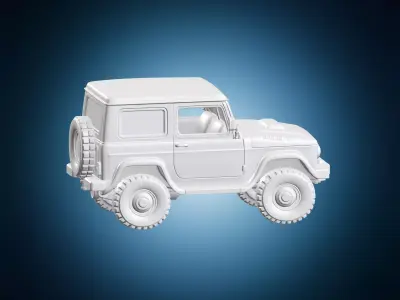 Compact Off-Road Suv Vehicle Model 3D print model