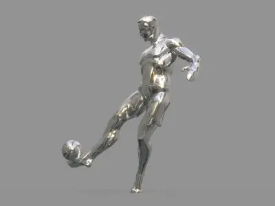 Soccer player 3D model