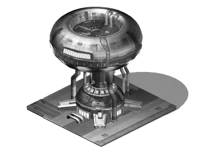 Machinery - Spacecraft - Functional Objects 04 3D model