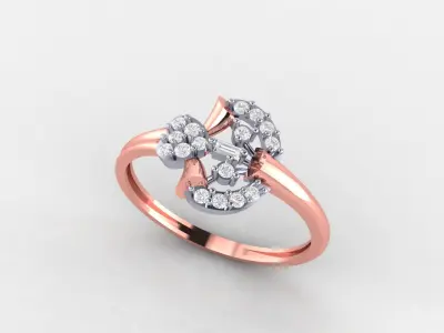 Collection 103 various light wheight diamond rings 3D print model