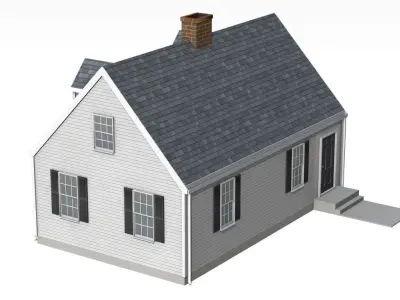 Cape Cod Style House 3D model