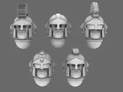 Space Knights V1 Exterminator Trojan Helmet 3D print model