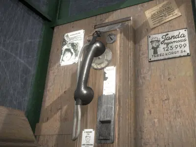 Old MaTaRT Budapest phone boot Low-poly 3D model