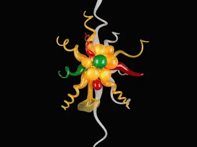 890057 Vulcano Lightstar Sconce 3D model