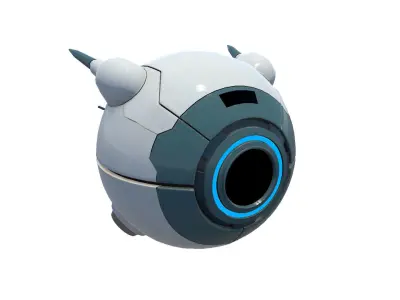 Sci-Fi Drone Low-poly 3D model