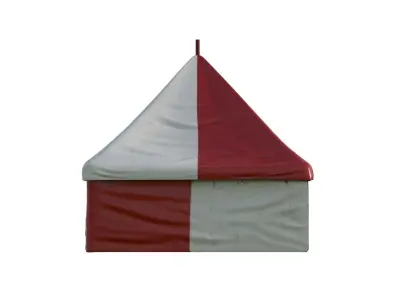 Circus tents Low-poly 3D model