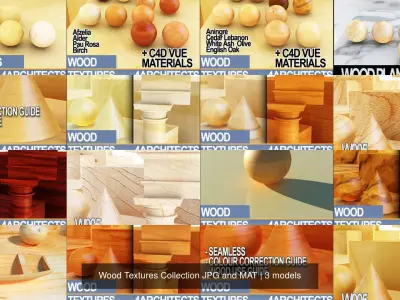 Wood Textures Collection JPG and MAT Texture