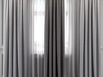 Curtain Set 297 3D model