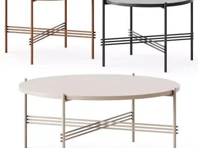 TS coffee tables by Gubi 3D model