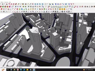Highrise building Environment 3d model 3D model