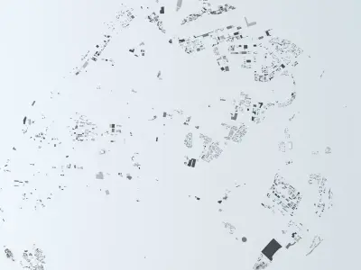 Xiamen Streets and Buildings 3D model