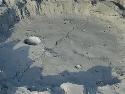Landscape Low-poly 3D model