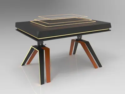 The SCI-FI table Free 3D model