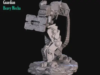 Heavy Guard Mecha 3D print model