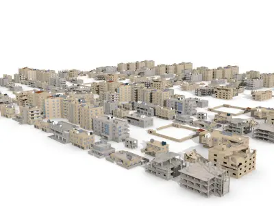 arabian city 27 Buildings 3D model