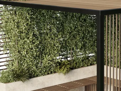 Landscape Furniture Backyard 30 3D model