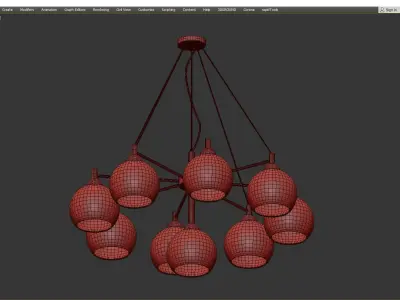  ETNA pendant Low-poly 3D model