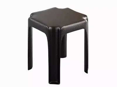 Stackable Plastic Chair B 03 3D model