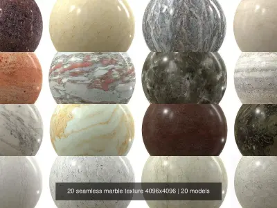20 seamless marble texture 4096x4096 Texture