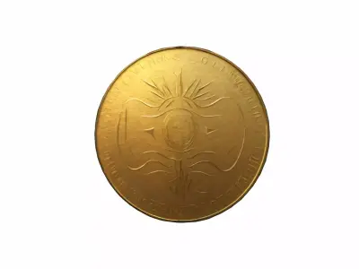 Gold Coin Billion Investment 3d Render 3D model
