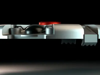 Landmine Low-poly 3D model