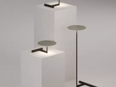 Vibia Flat Lighting Set  Low-poly 3D model