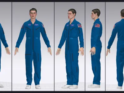 NASA FLIGHT SUIT 3D model