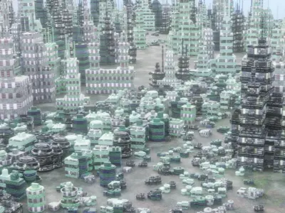 Sci Fi City 1a 3D model
