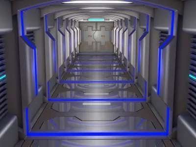 Sci Fi Corridor   3D model