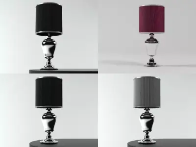 Kaipo four different lamps on table 3D model
