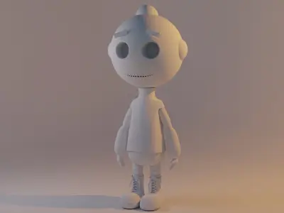 Grungy Droid 3D model