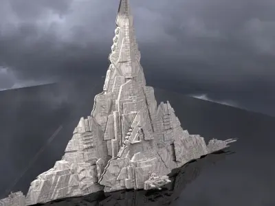 District 10 Mothership Tower 3  3D model