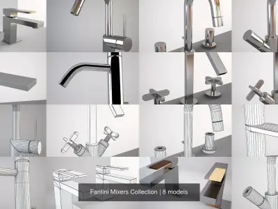 Fantini Mixers Collection 3D Model Pack