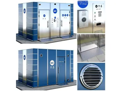 Public toilet 3D model