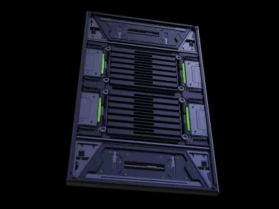 Futuristic Sci-Fi Panel Kitbash Collection High Detail 3D Models 3D model