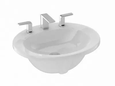 TOTO Self Rimming Oval Lavatory 3D model