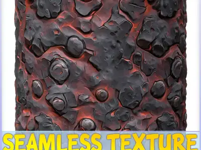 Stylized Lava Seamless Texture Texture